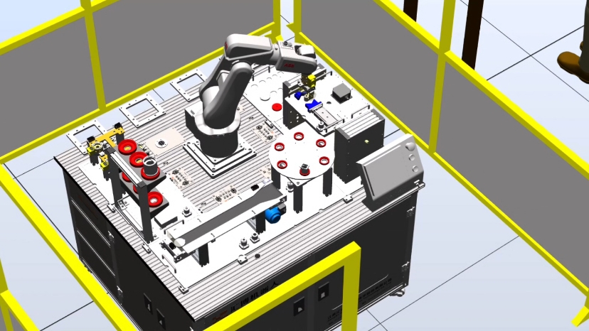 robotstudio离线编程 ABB机器人自动拆解加装配电机工作站(接代z做,毕设,论文,模型,讲解工作站等)哔哩哔哩bilibili