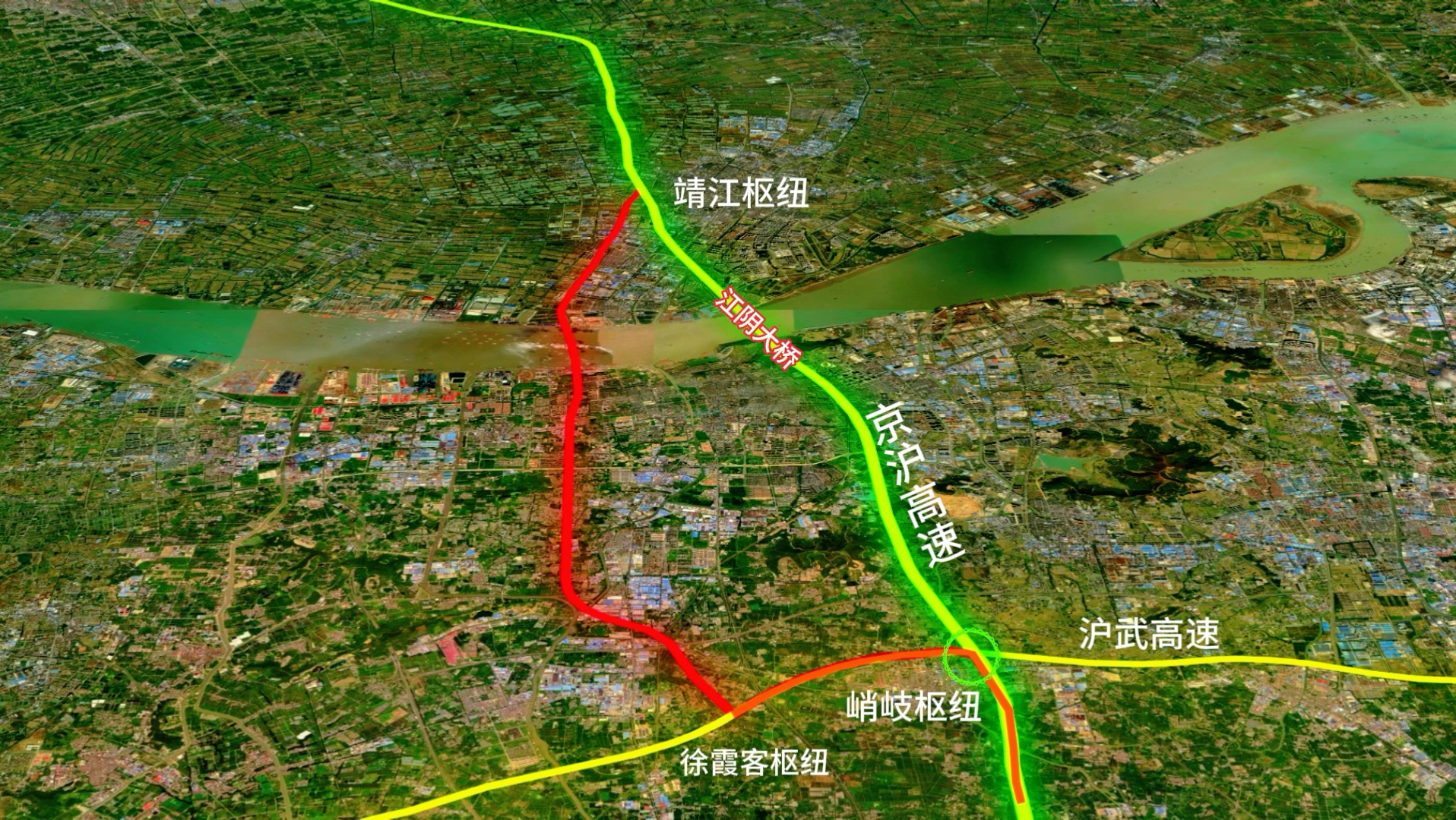 江阴大桥分流通道江阴靖江长江隧道即将通车