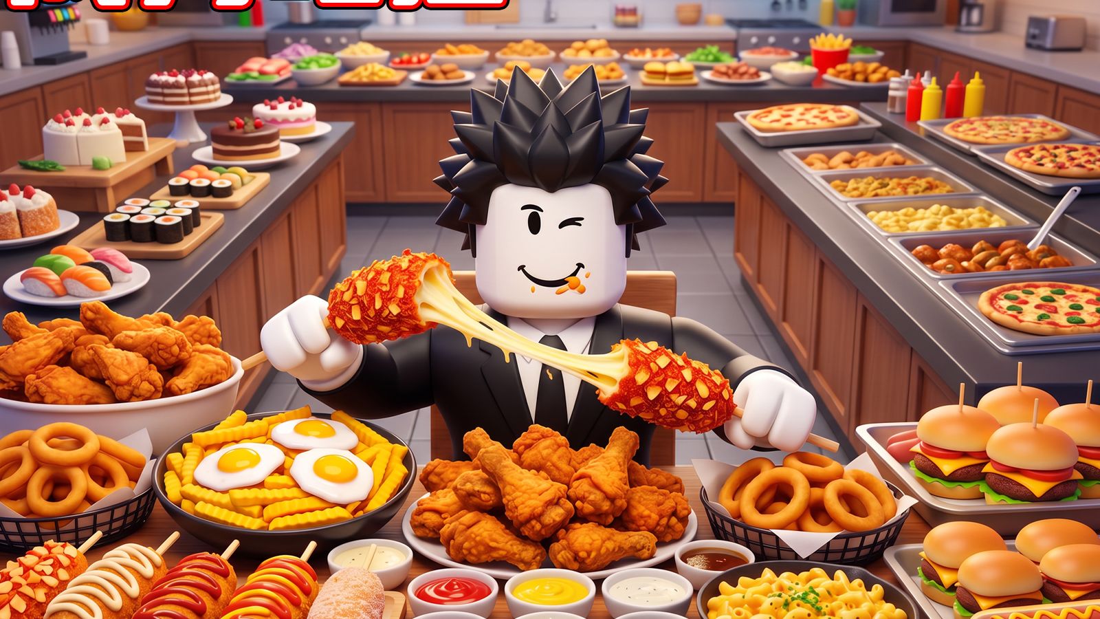我要直播吃更多的美食！ROBLOX