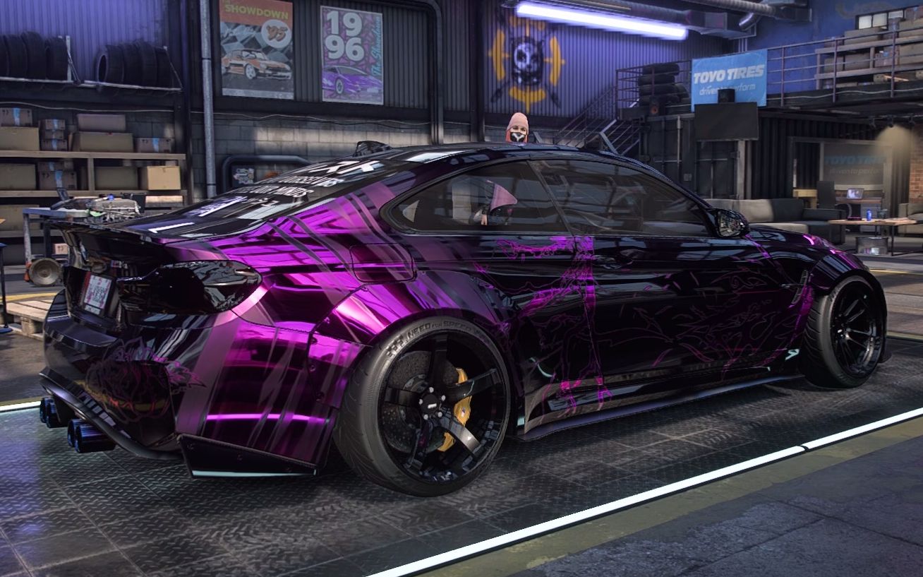 【极品飞车21】bmw m4胡乱自制涂装"black rose"(已分享)_极品飞车