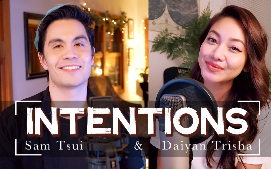 samtsui男女对唱比伯秀恩爱小甜歌intention