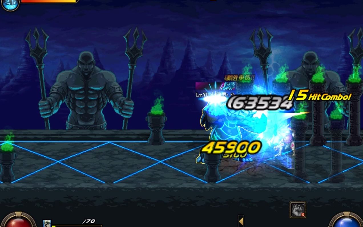 dnf复古 第二难度守护者祭坛 1-4 对阵 歌利亚 骷髅凯恩 无头骑士