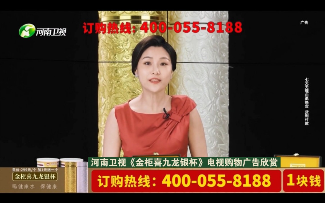 河南卫视《金柜喜九龙银杯》电视购物广告欣赏