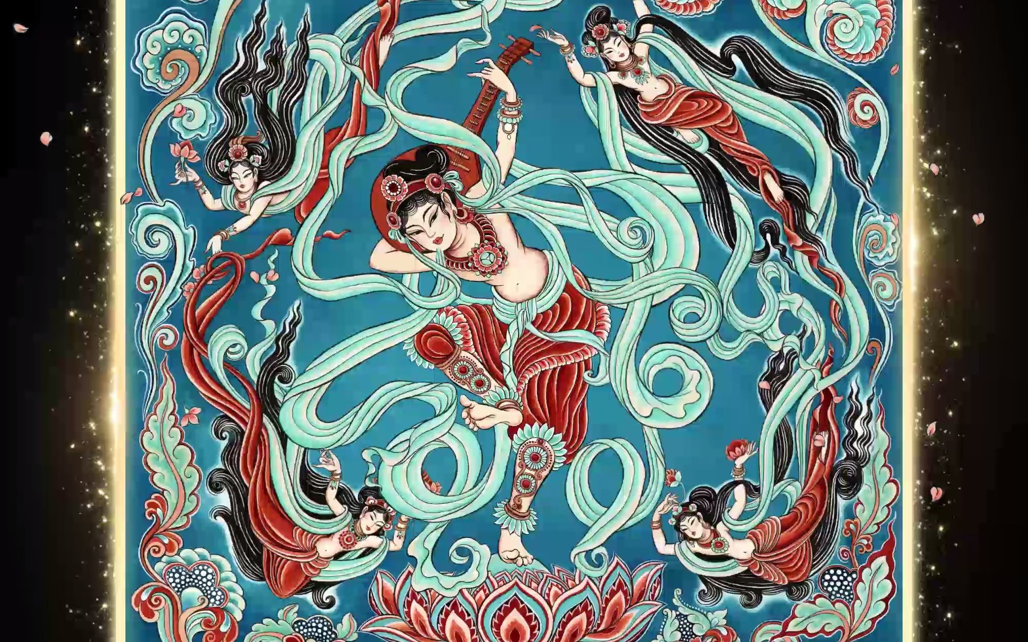 人民网数字藏品《寰球共此仙乐:反弹琵琶伎乐天》略影