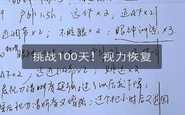 [图]挑战一百天！视力提升66-暂时还没用凸透镜（老花镜）辅助练眼