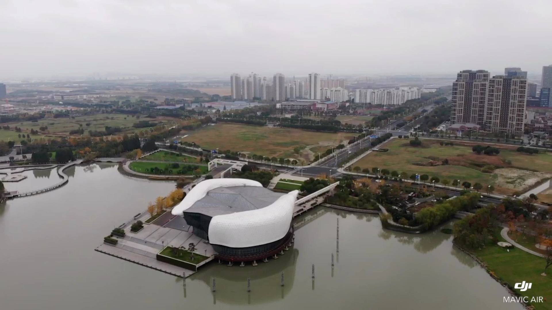 mavic air拍摄太仓天镜湖