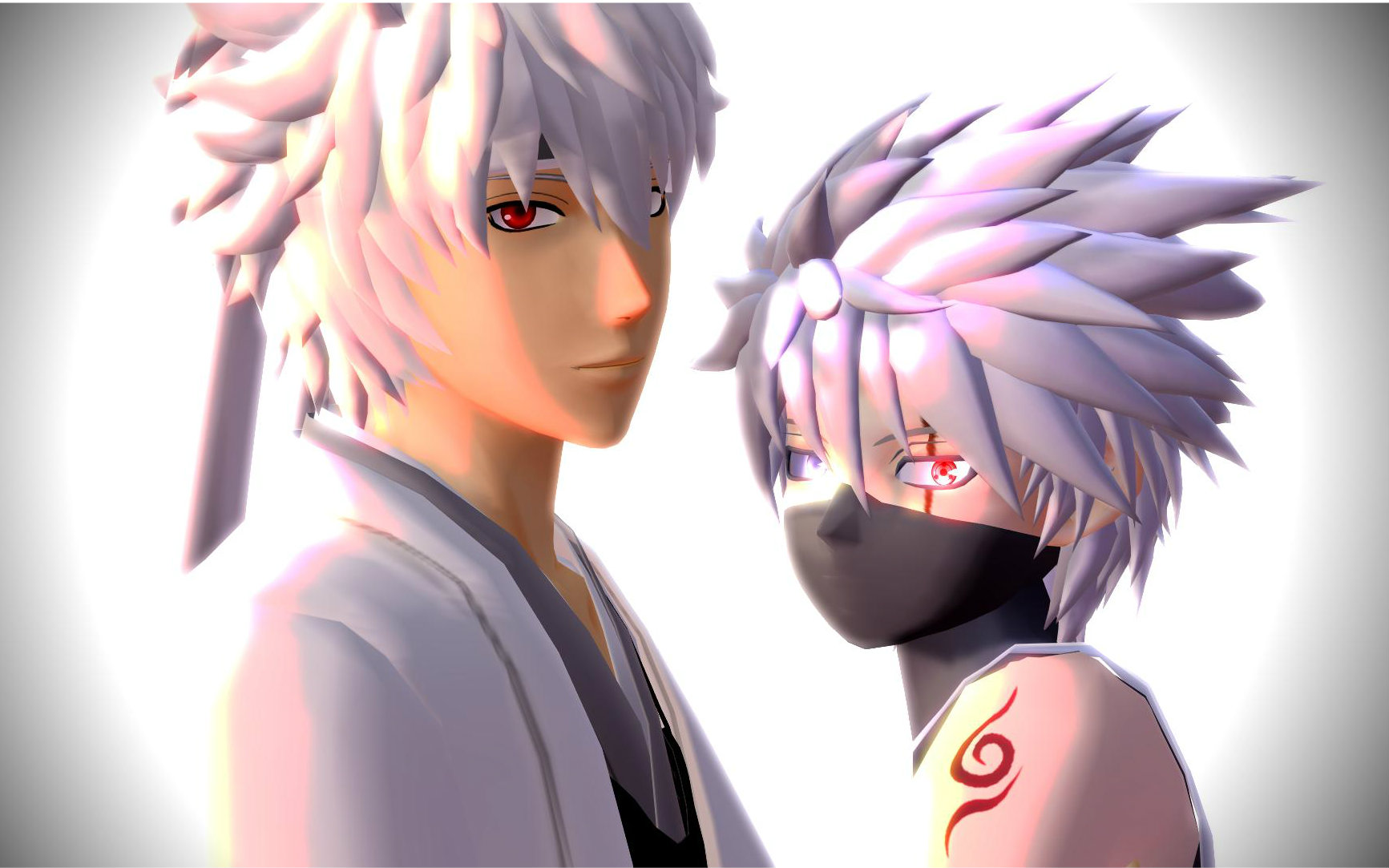 【火影/银魂mmd】【卡卡西/银时】两个白发大叔的toxic