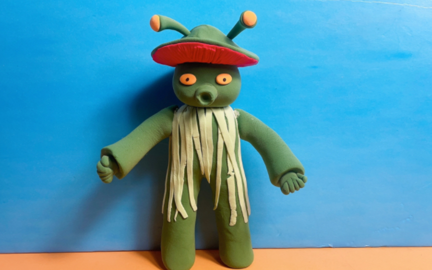 来吧,一起用粘土捏奥特曼圆盘生物布纽吧