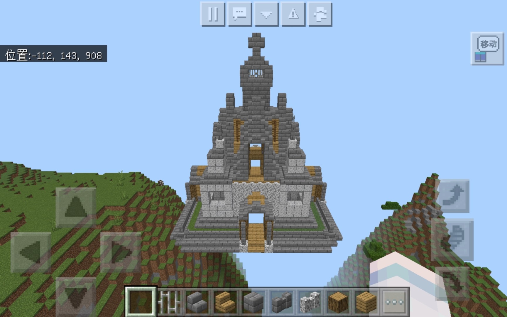 简单的教堂建筑~_我的世界