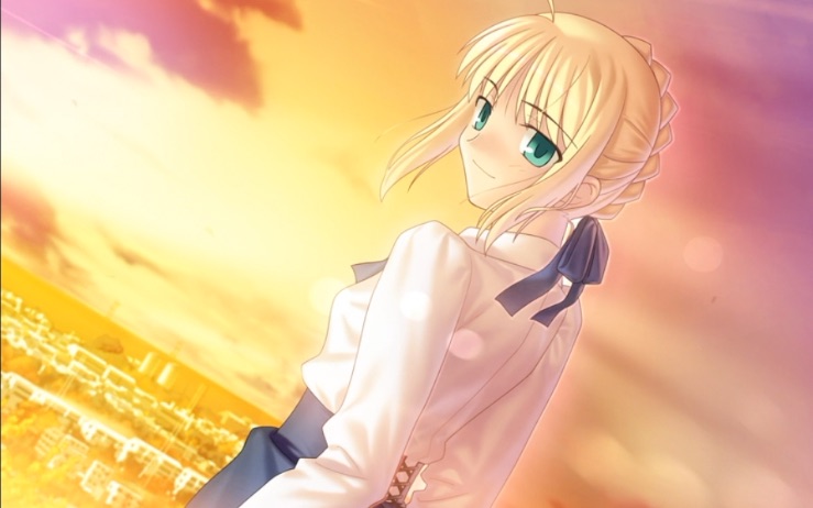 夕阳下的saber真美啊fha精选