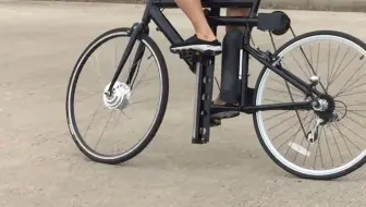 颠覆传统自行车，脚踏板上下蹬，得站着才能骑