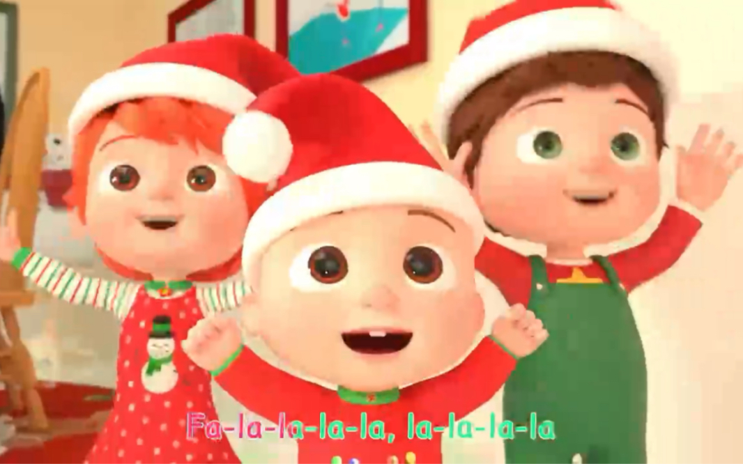 [图]CoComelon 英文儿歌，Deck the Halls - Christmas Song for Kids