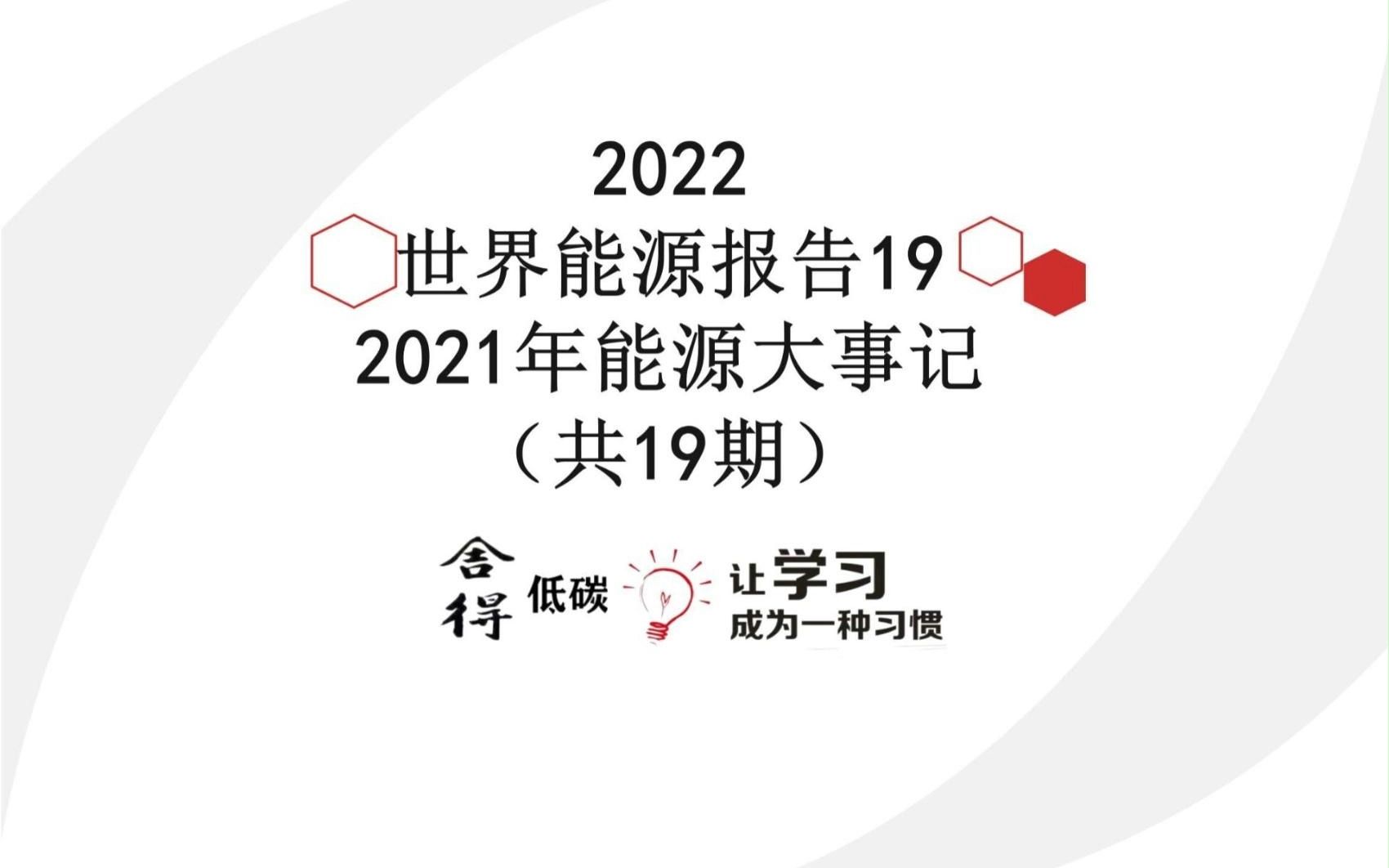 世界能源发展报告(2022)192021年能源大事记哔哩哔哩bilibili