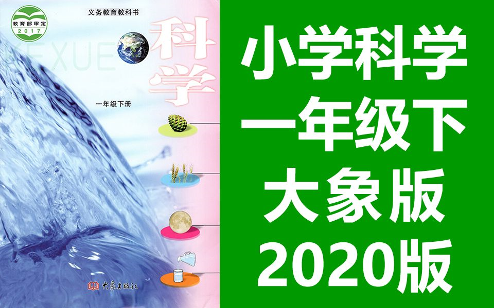 小学科学一年级科学下册 大象版 2020新版 科学1年级科学 河南版 大象出版社(教资考试)哔哩哔哩bilibili