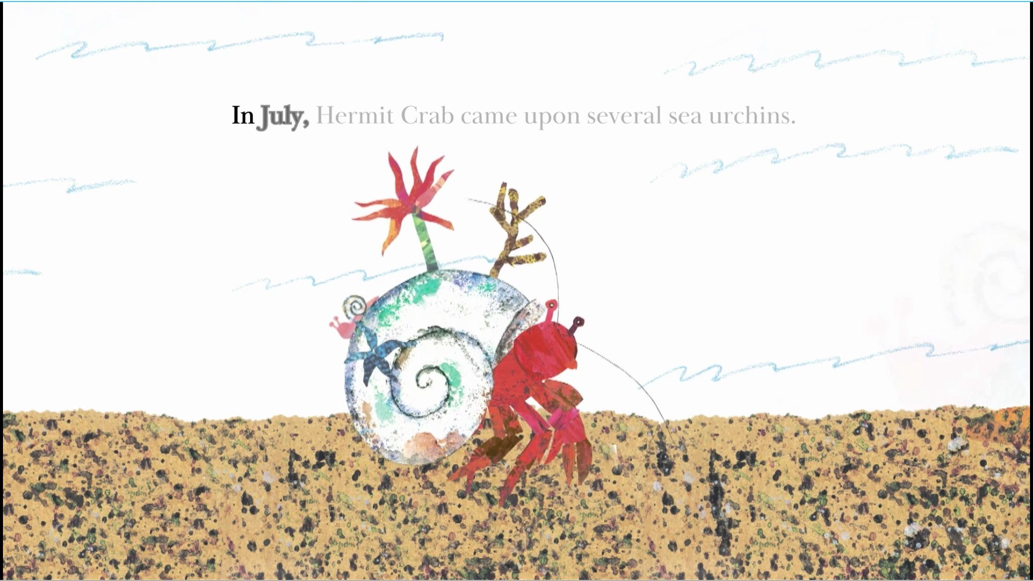 Hermit Crab by Eric Carl 艾瑞ⷥᥰ”绘本「寄居蟹」哔哩哔哩bilibili