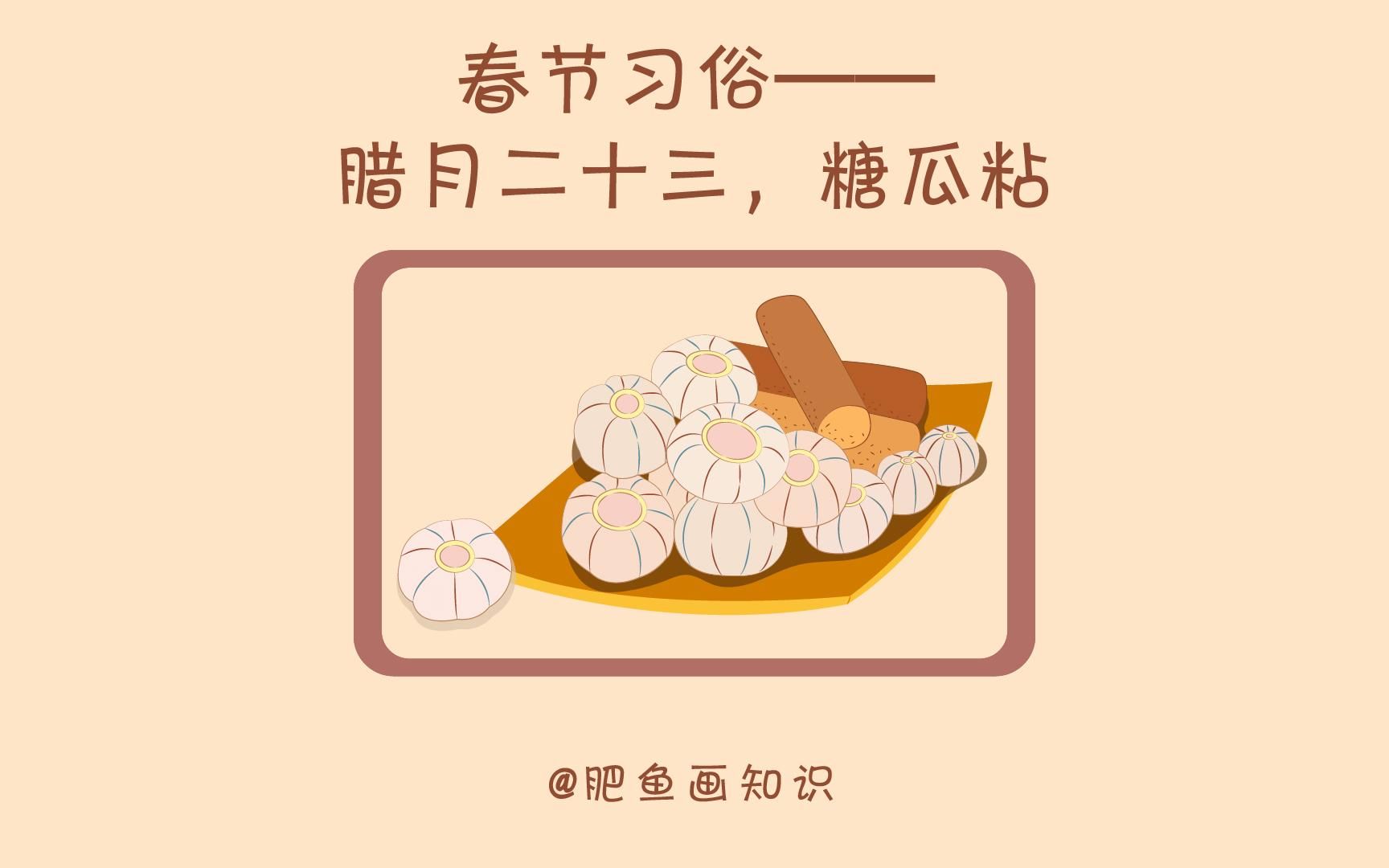 春节习俗——腊月二十三,糖瓜粘