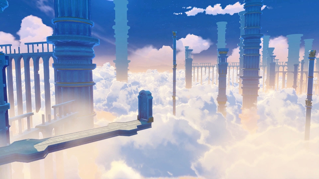 原神延时摄影-天空岛