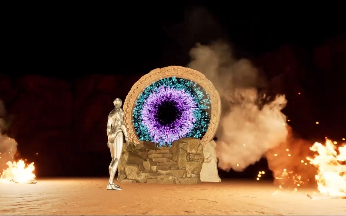 unreal engine 5 创建魔法传送门材质技巧