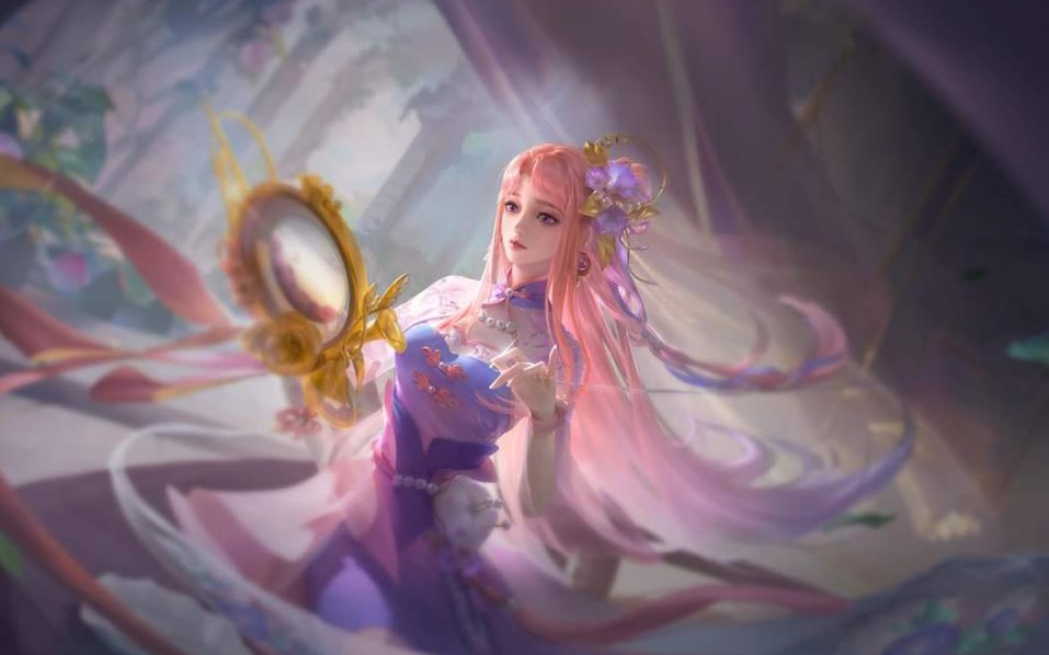 传说对决aoⅤ王者荣耀国际服貂蝉联动皮肤乞巧织情特效展示