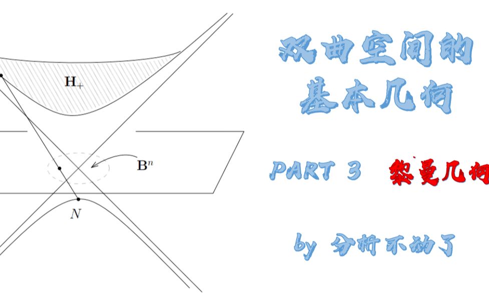 【直播回放】双曲空间的基本几何黎曼几何1哔哩哔哩bilibili