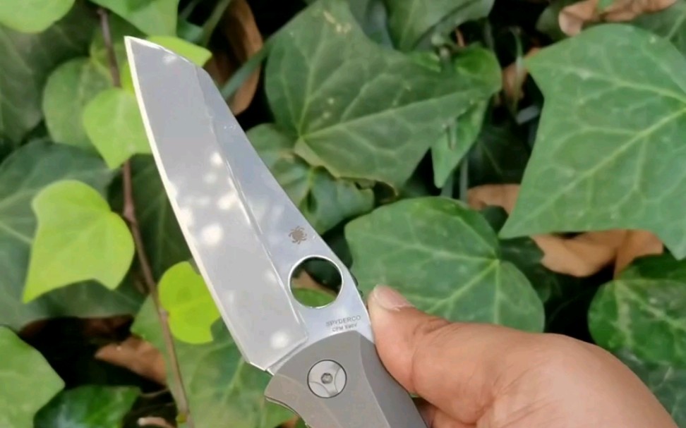 蜘蛛高配 s90v粉末钢 一体钛柄 高端收藏把玩小刀