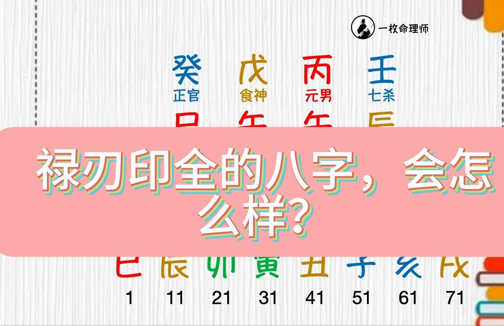 [图]禄刃印全的八字会怎么样？任铁樵先生八字分享