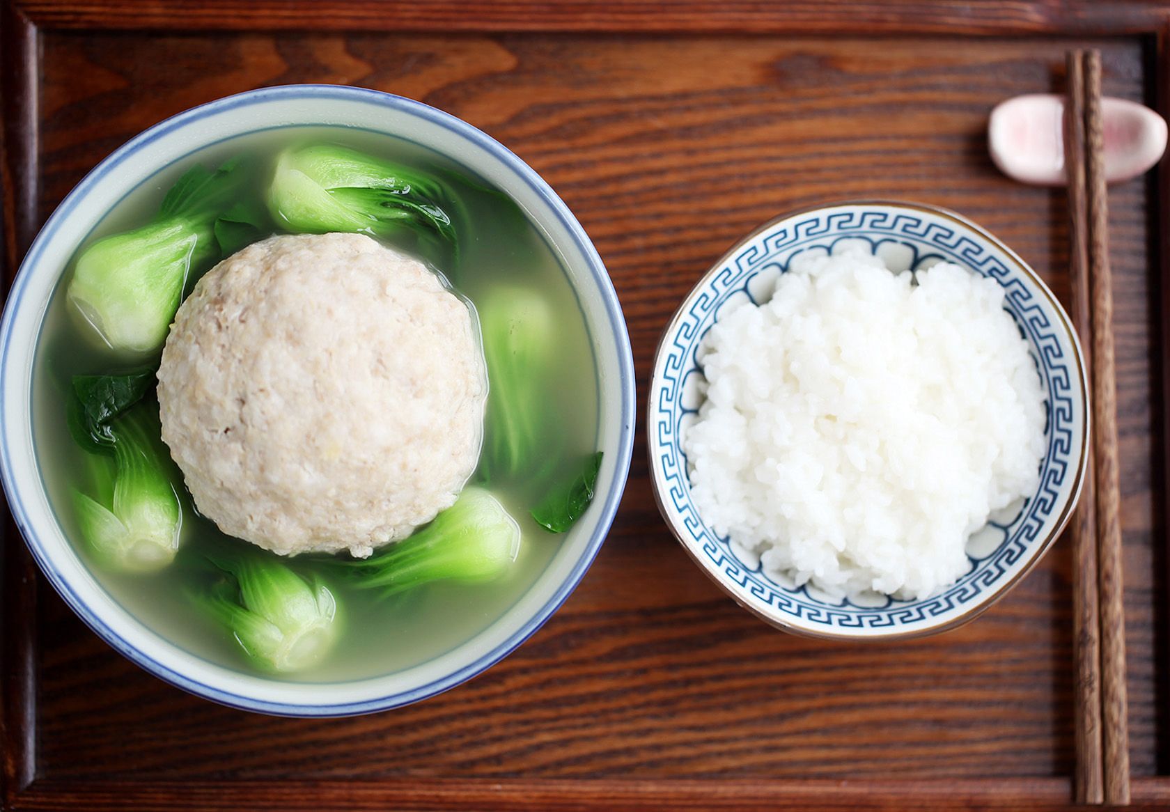 一人食 | 上汤狮子头,米饭