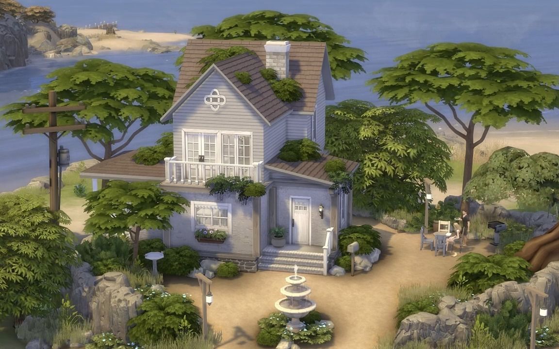 【象象搬运】模拟人生4速建海景别墅30x2098 本体   成长路上包(no