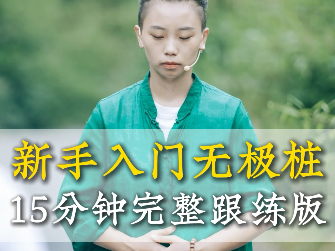 新手入门就练无极桩!轻松跟练受益无穷!