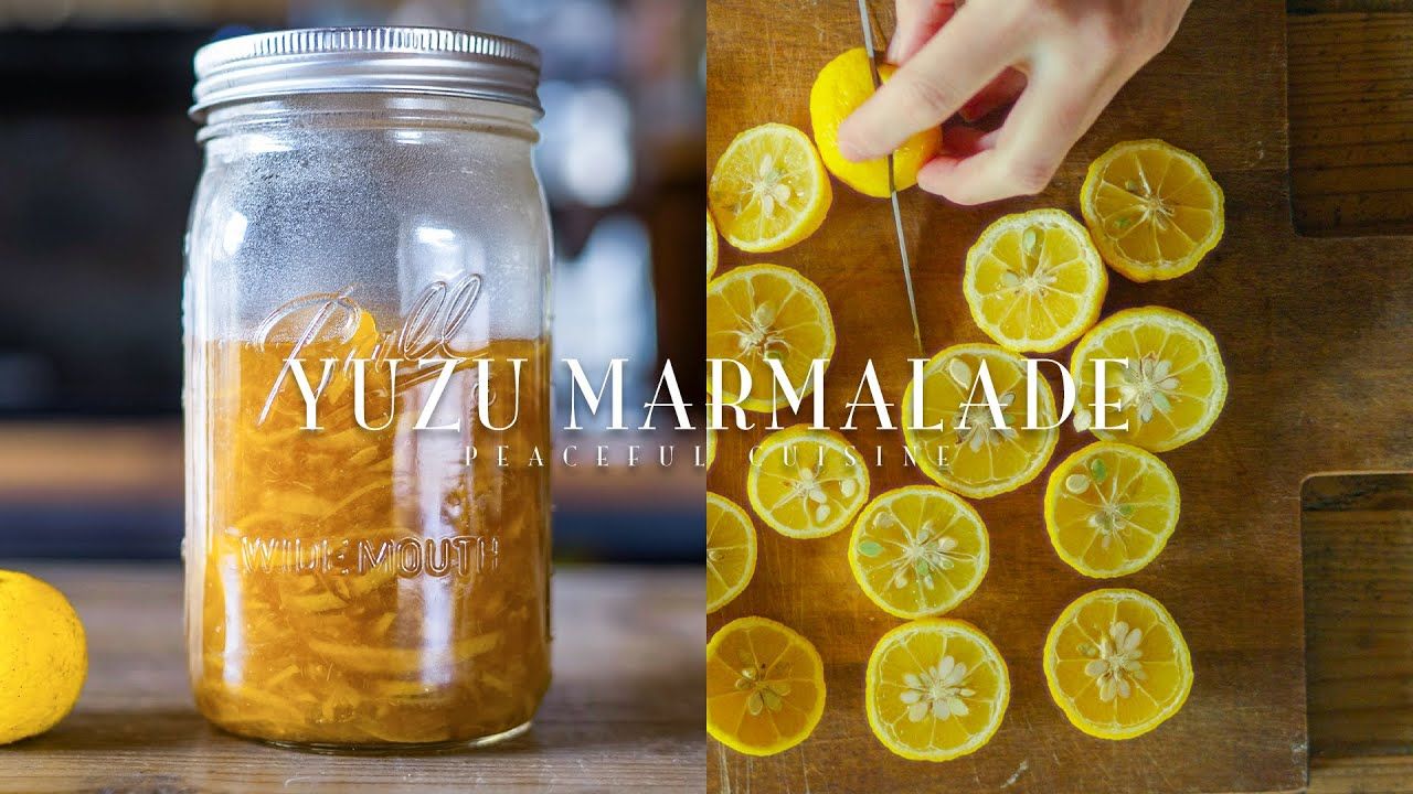 【Peaceful】柚子果酱~|素食vegan|How to Make Yuzu Marmalade哔哩哔哩bilibili