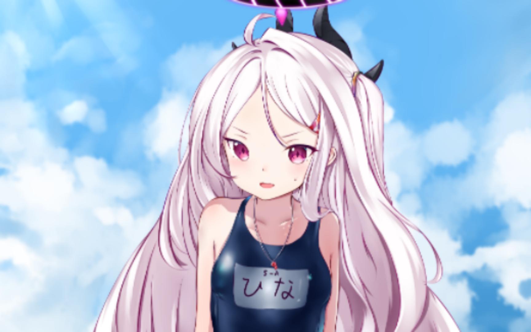 【绘画过程/泳装日奈】sensei不要一直看着我啦~(小声)