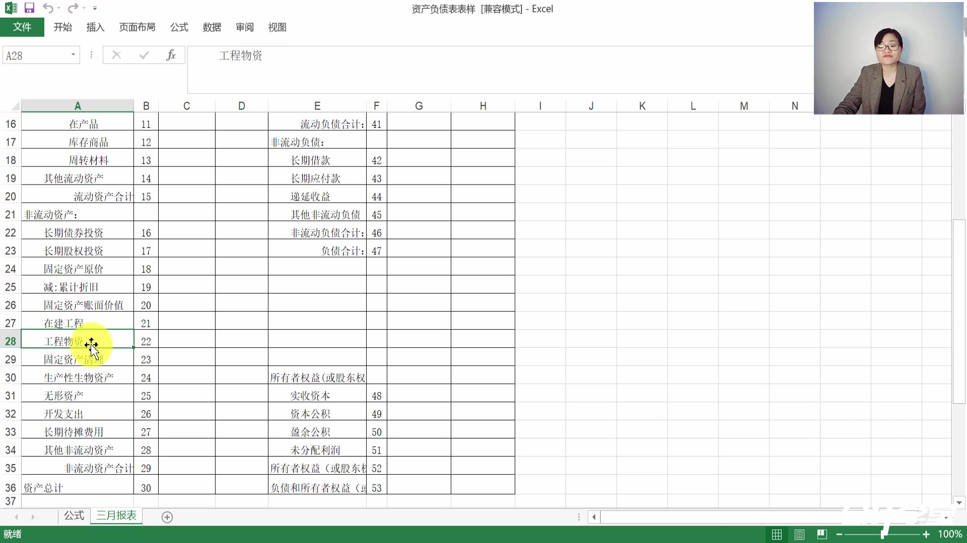 财务会计报告的编制资产负债表哔哩哔哩bilibili