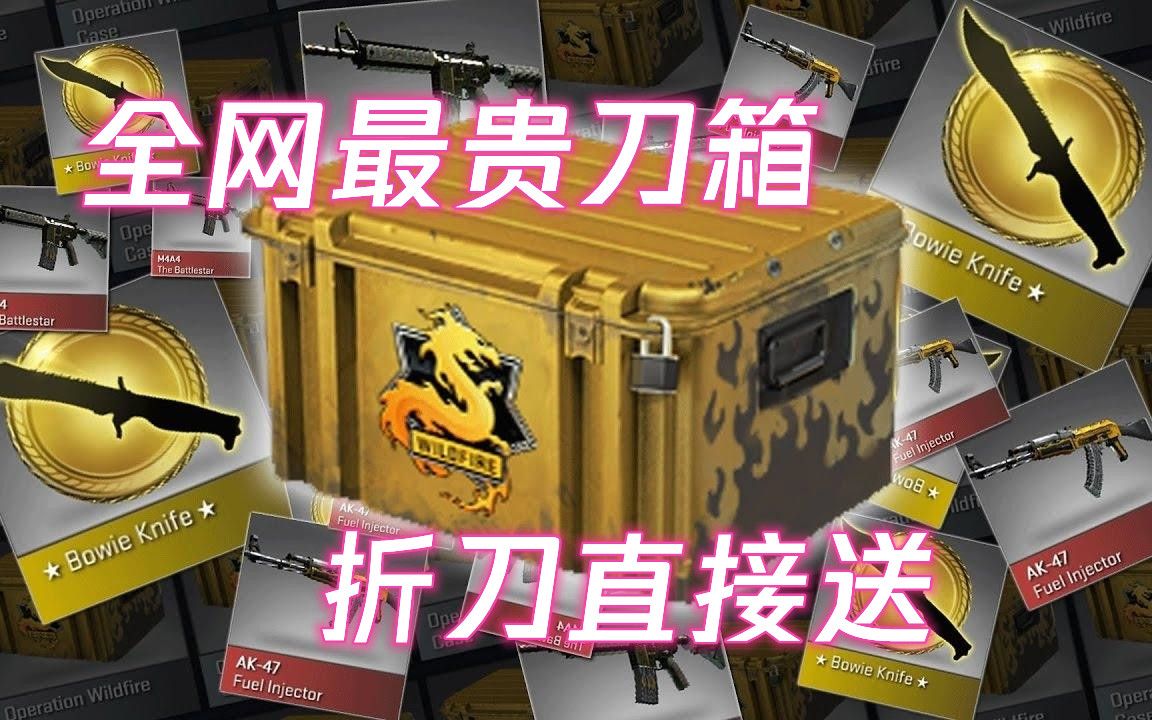 【csgo】4000块试开全网最贵刀箱,这就是不去官箱的理由吗?