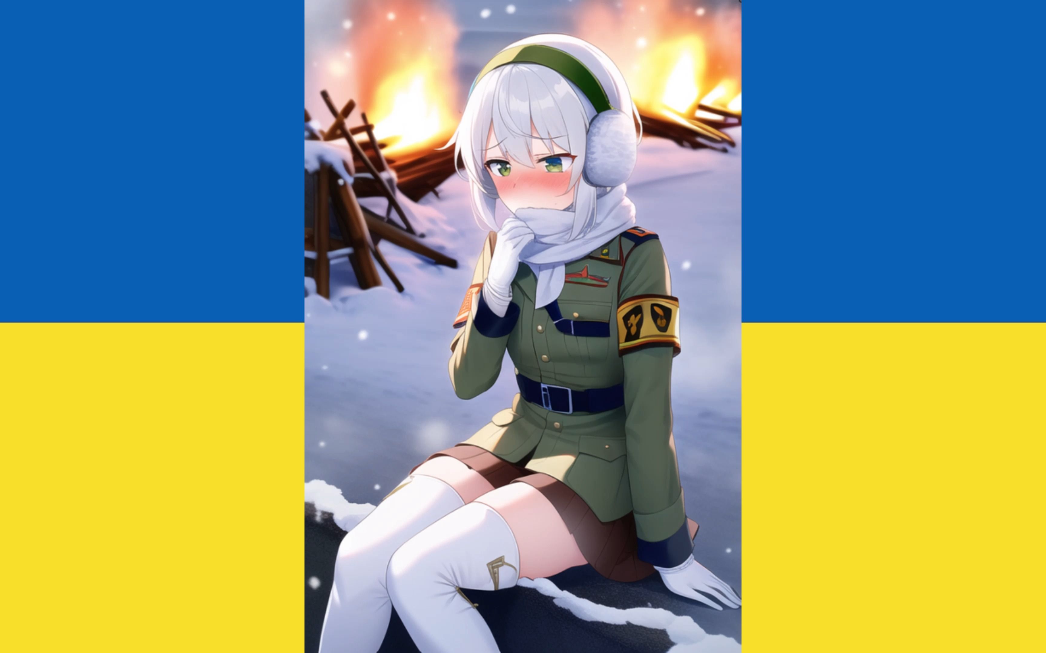 乌克兰国家拟人图片