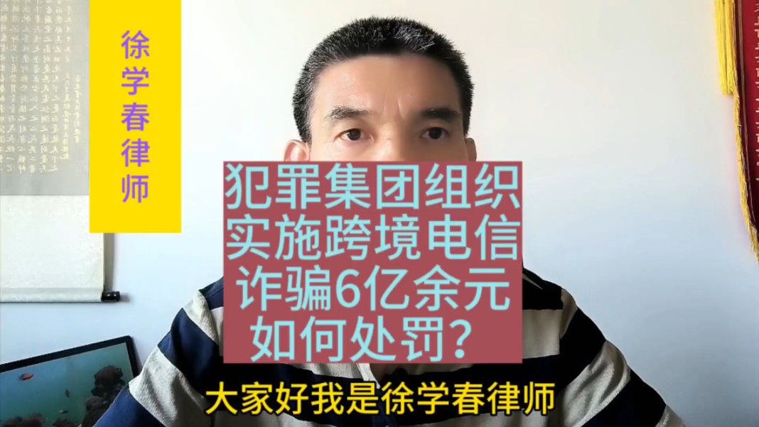 [图]犯罪集团组织实施跨境电信诈骗6亿余元，如何处罚？