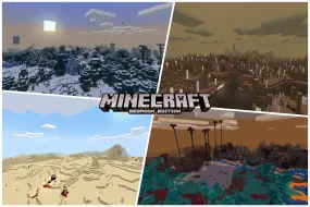 Download Video: 【Minecraft】基岩版上的一些好玩的地形生成Addon，可用于生存！