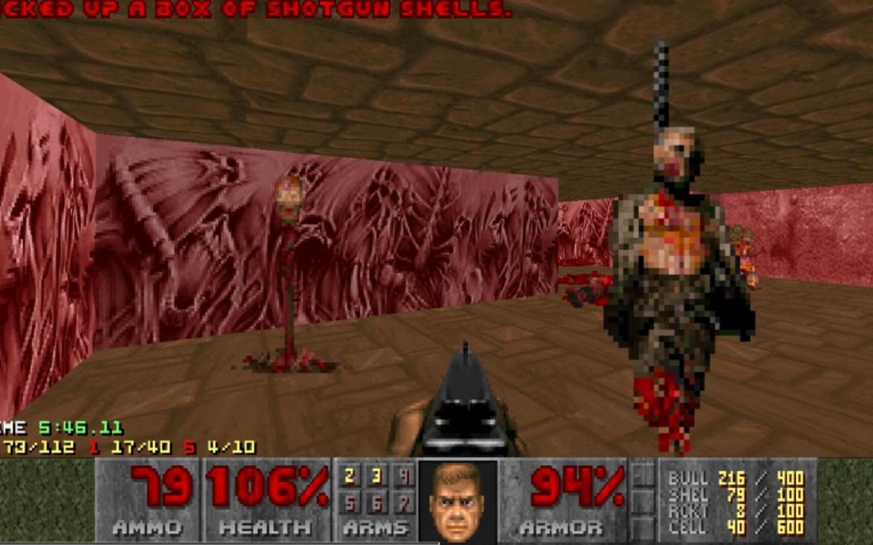 DOOM1(毁灭战士1)UV难度(E2M5:COMMAND CENTER)全杀敌全道具全秘密攻略视频单机游戏热门视频