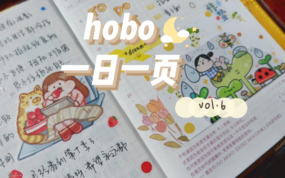 【手帐】hobo一日一页vol.6 | 肉球拼贴 | 太阳底下做手帐哔哩哔哩bilibili