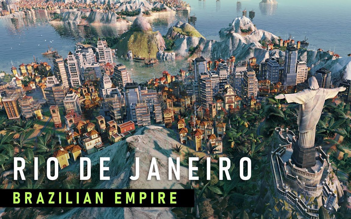 中文字幕城市建造者用文明6的建模还原古都的历史演变里约热内卢篇