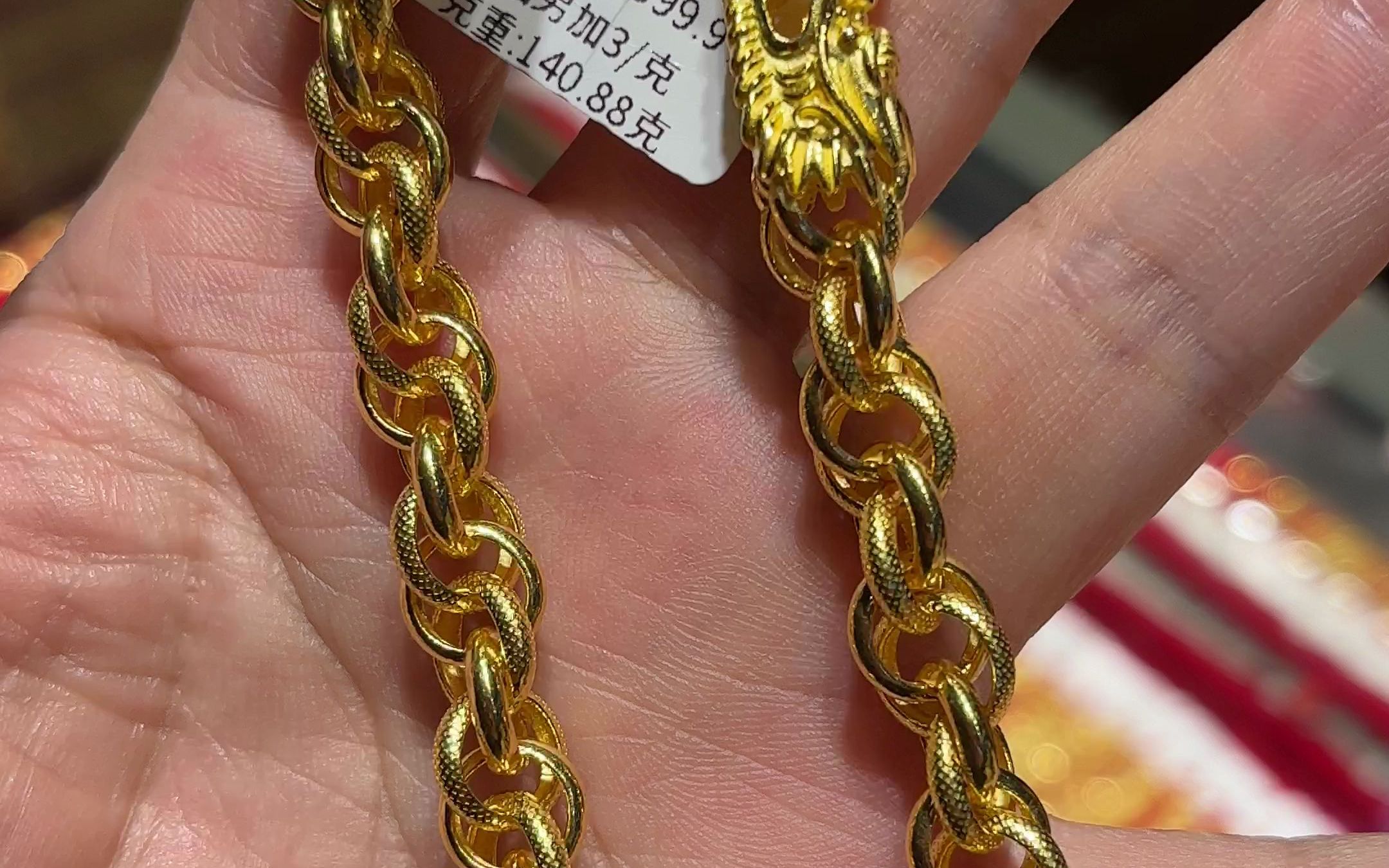 黄金项链男款,圆泰国链,带出去霸气,经典,1234,#珠宝 #黄金