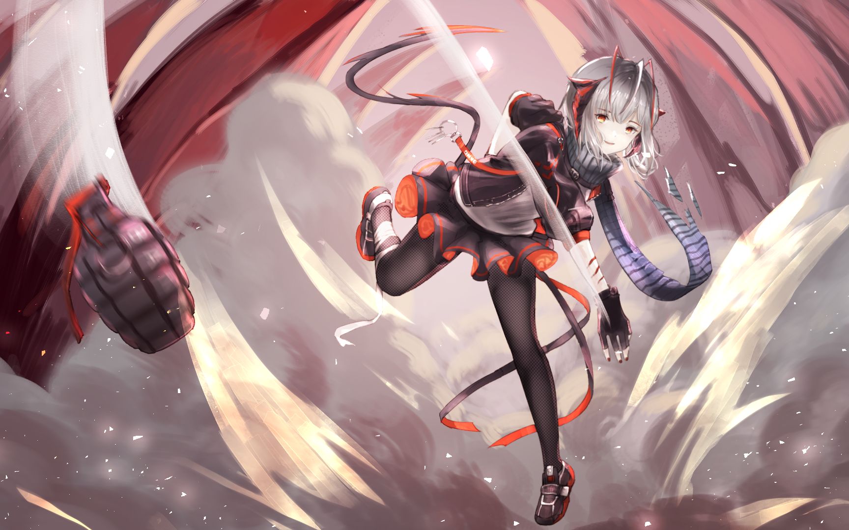 绘画过程语音解说明日方舟w