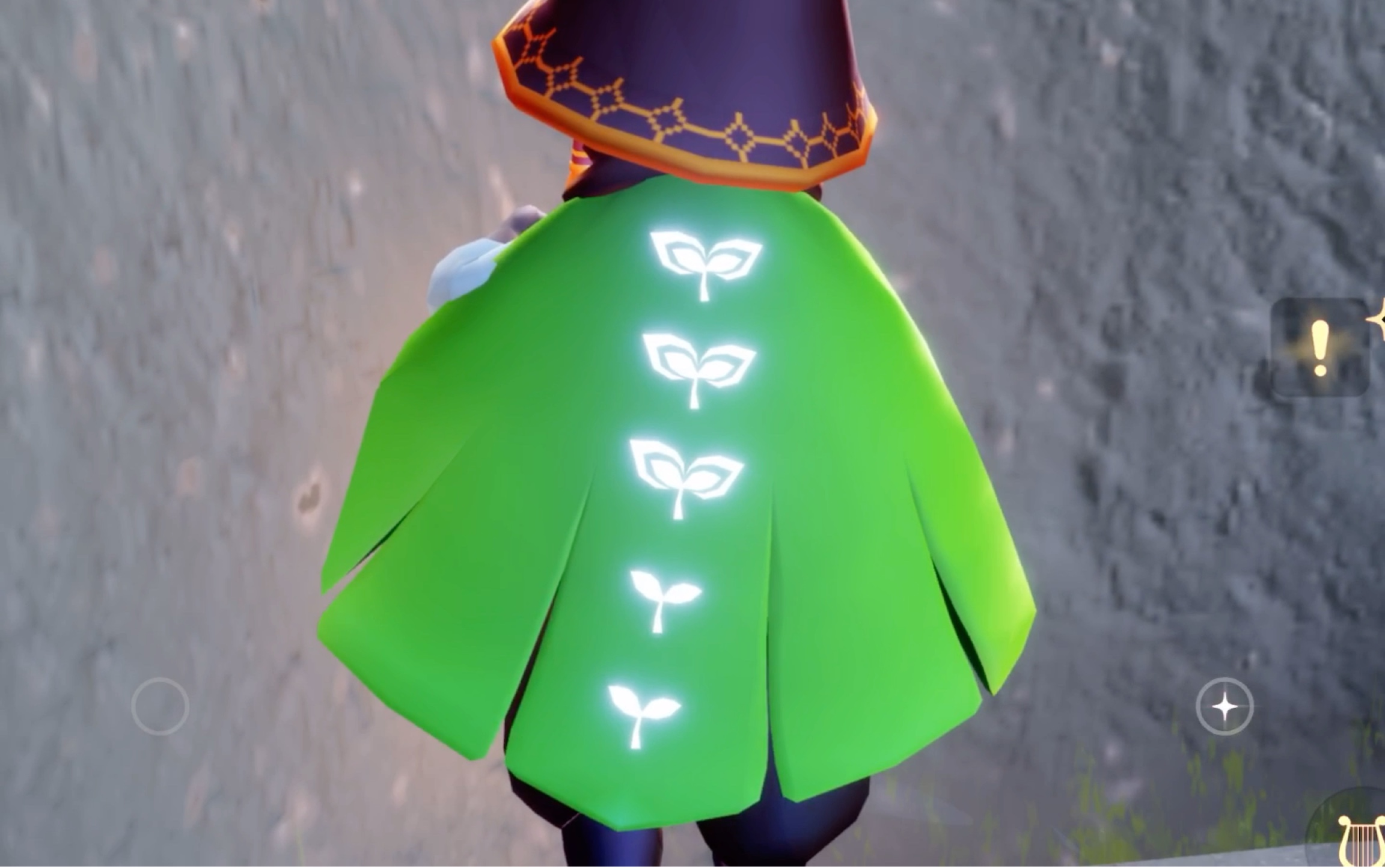 sky光遇·地球披风绿芽披风小草星星披风