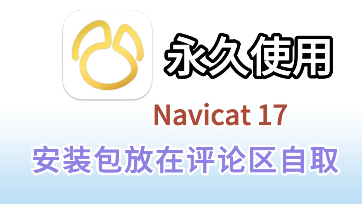 navicat17免费下载安装包与详细激活安装教程,navicat中文版 新手零基础安装教程,附带安装包哔哩哔哩bilibili