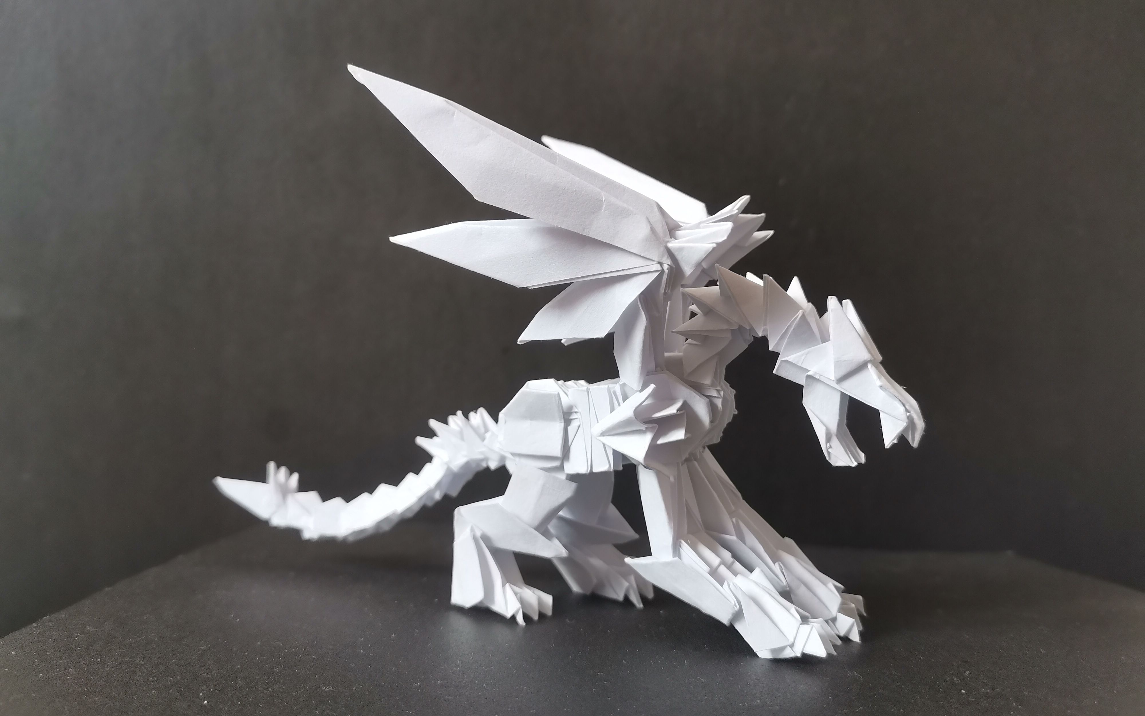 折纸用a4纸还原恶龙咆哮嗷呜嗷呜呜呜