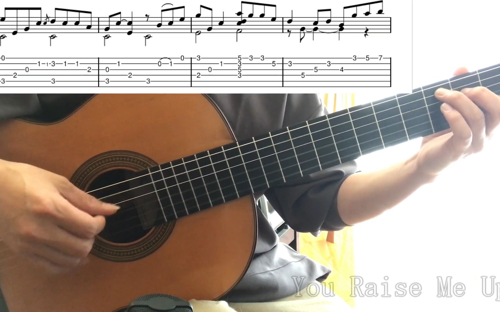 You Raise Me Up你鼓舞了我 (Fingerstyle Guitar)自带乐谱的视频哔哩哔哩bilibili