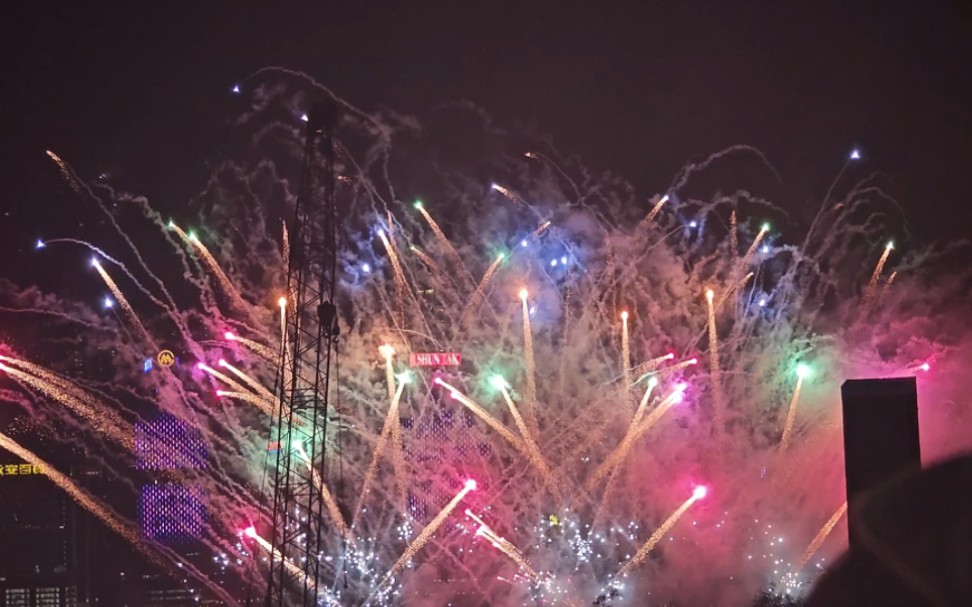 维港圣诞月烟花记录