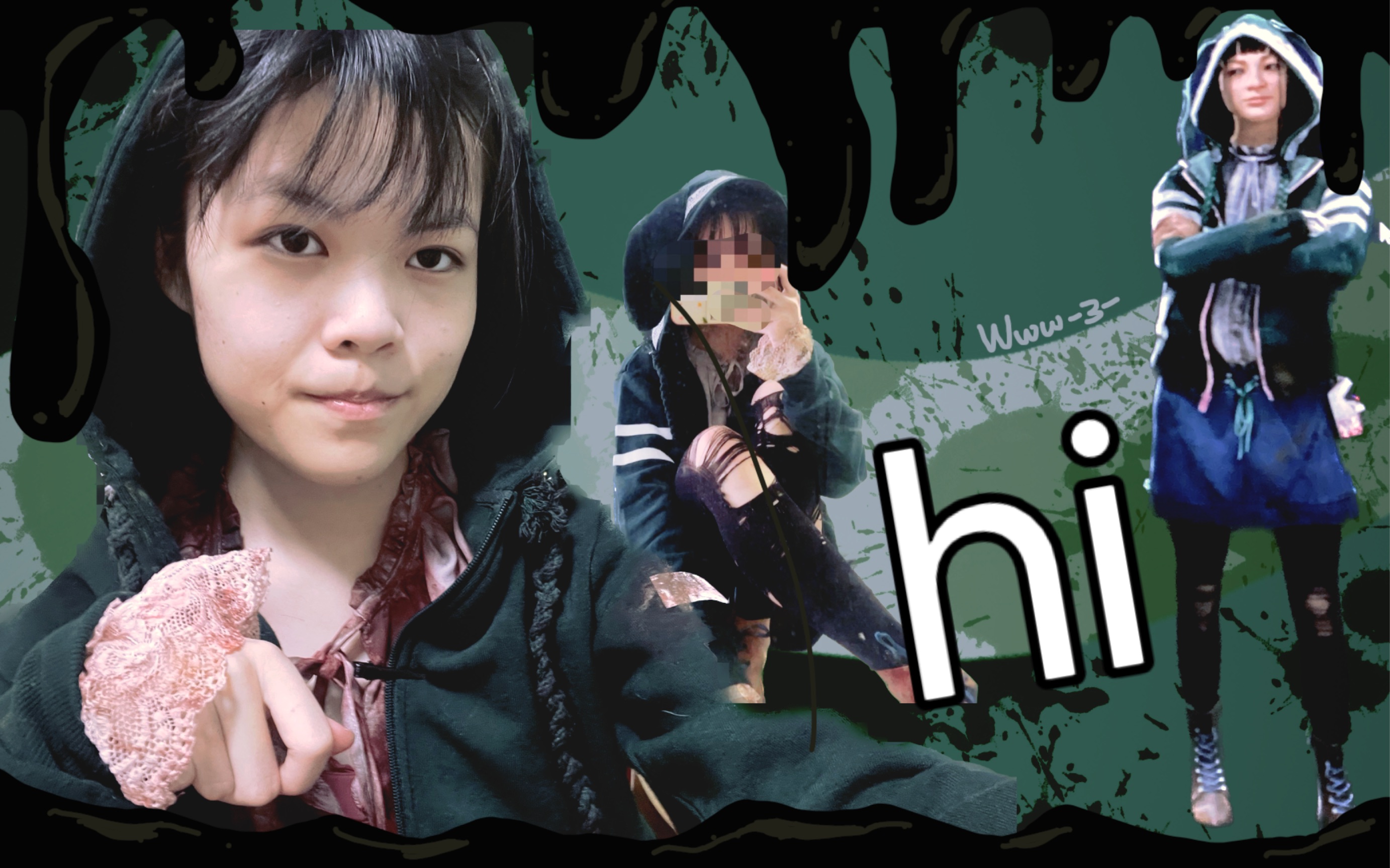 【自搭cos分享】dbd 黎明杀机 凤敏 绿兔子套装