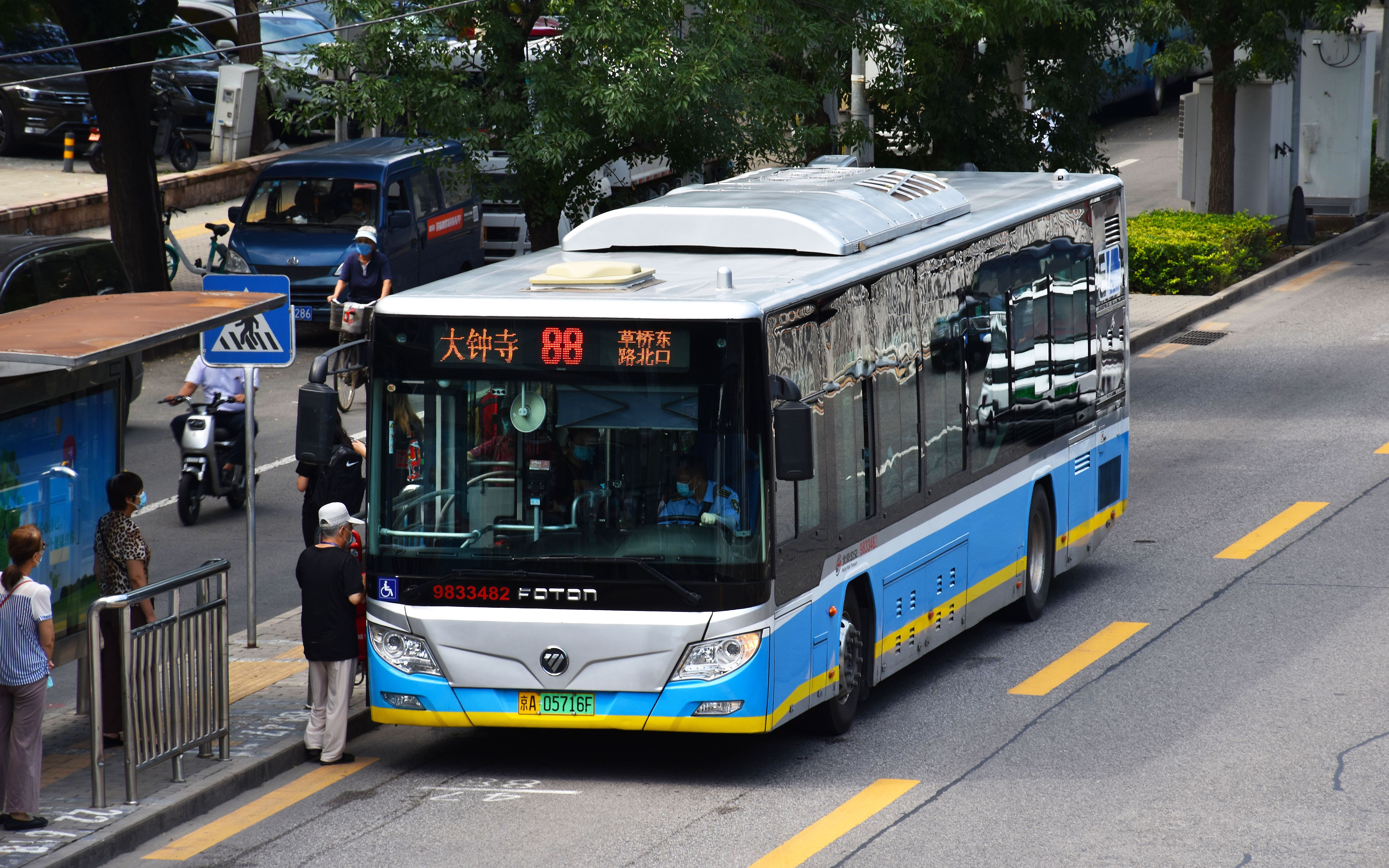 【北京公交pov】pov-111 88路全程夜景pov 大钟寺--草桥东路北口_哔哩