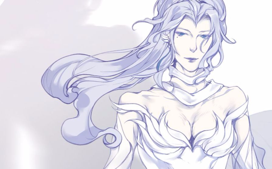 【板绘过程】口袋妖怪雷希拉姆拟人 直播录屏n倍速