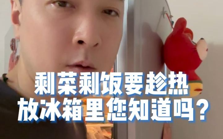 剩菜剩饭要趁热放冰箱里您知道吗?哔哩哔哩bilibili